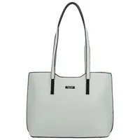 Dámská kabelka na rameno světle šedá - Delami Velvet Aura