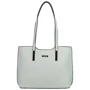 Dámská kabelka na rameno světle šedá - Delami Velvet Aura