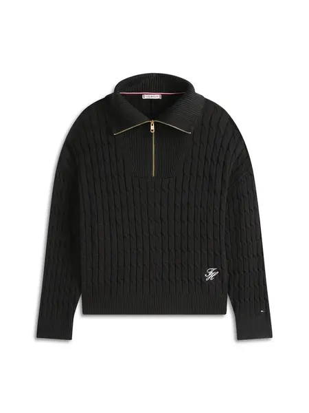 Tommy Hilfiger Curve Sveter  čierna