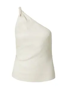 The Base Theory Top 'TWISTED LINEN TOP'  béžová