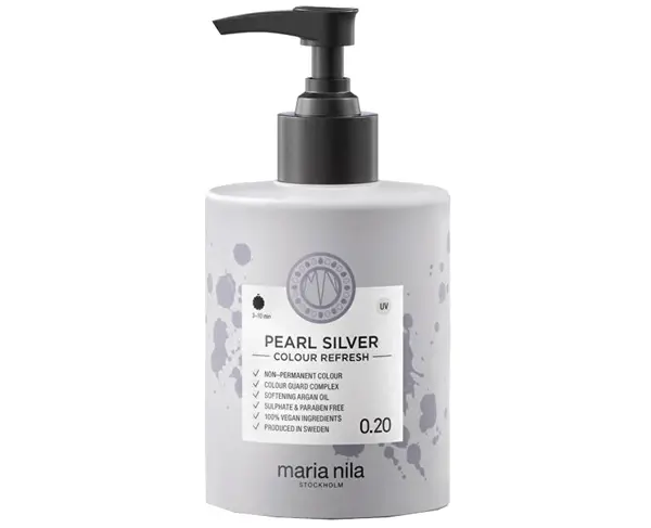 Maria Nila Jemná vyživující maska bez permanentních barevných pigmentů 0.20 Pearl Silver (Colour Refresh Mask) 300 ml