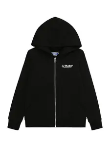 Jack & Jones Junior Tepláková bunda  čierna / biela