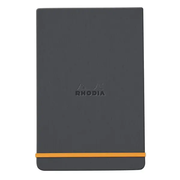 Zápisník Rhodia s pevnými deskami 9x14cm – Titanium