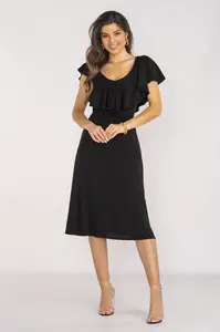 Awama Woman's Dress A659 Black
