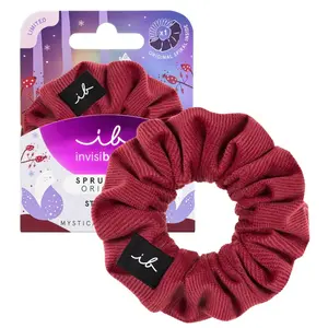 Ozdobná spirálová gumička do vlasů Invisibobble Sprunchie Original Mystica Make it Rein - malinová + dárek zdarma