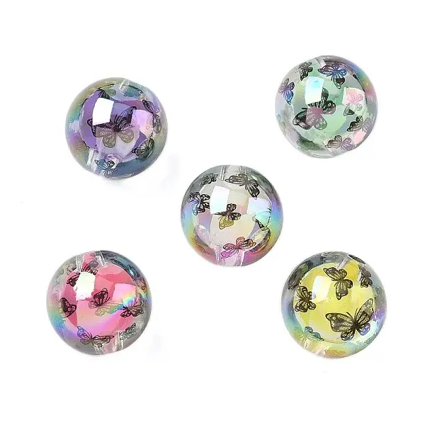 Transparent UV Plating Acrylic Beads