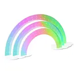 Laser Style Rainbow Shaped Acrylic Earring Organizer Display Stands