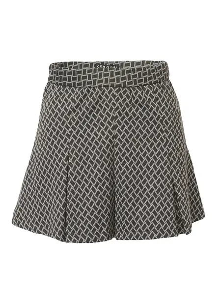 KOROSHI Sukňa  sivá / čierna