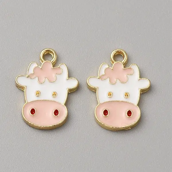 10Pcs Alloy Enamel Pendants