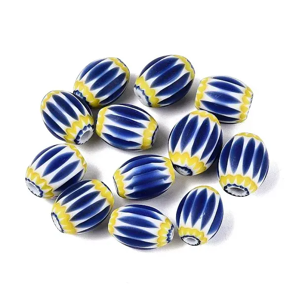 Handmade Millefiori Glass Lampwork Barrel Beads