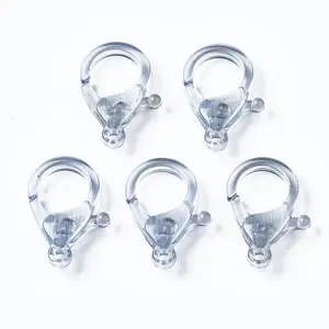 Transparent Acrylic Lobster Claw Clasps