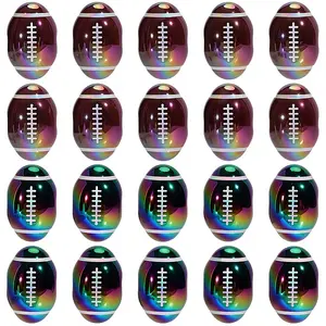 20Pcs 2 Colors Opaque Acrylic European Beads