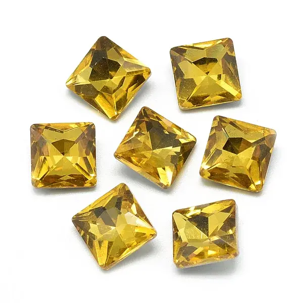 Pointed Back Glass Rhinestone Cabochons