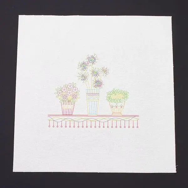 DIY Embroidery Fabric with Eliminable Pattern