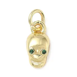 Brass Micro Pave Cubic Zirconia Charms