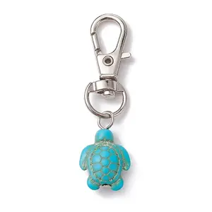 Synthetic Turquoise Tortoise Pendant Decorations