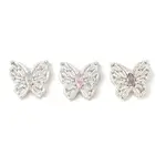 Brass Micro Pave Cubic Zirconia Beads