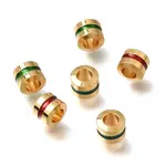 Rack Plating Brass Enamel Beads