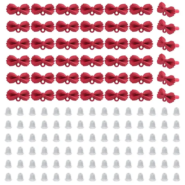 42Pcs Alloy Stud Earring Findings