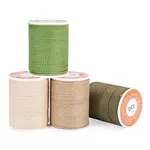 4 Rolls 4 Colors Round Waxed Polyester Cord