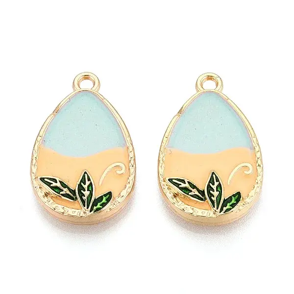 Rack Plating Alloy Enamel Pendants