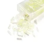10G Ceylon Glass Twist Bugle Beads