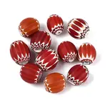 Handmade Millefiori Glass Barrel Beads