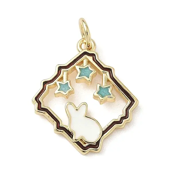 Brass Enamel Pendants