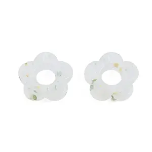 Marbled Stone Style Opaque Acrylic Beads