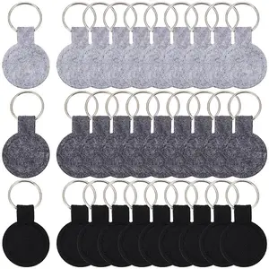 30Pcs 3 Colors Polyester Keychains