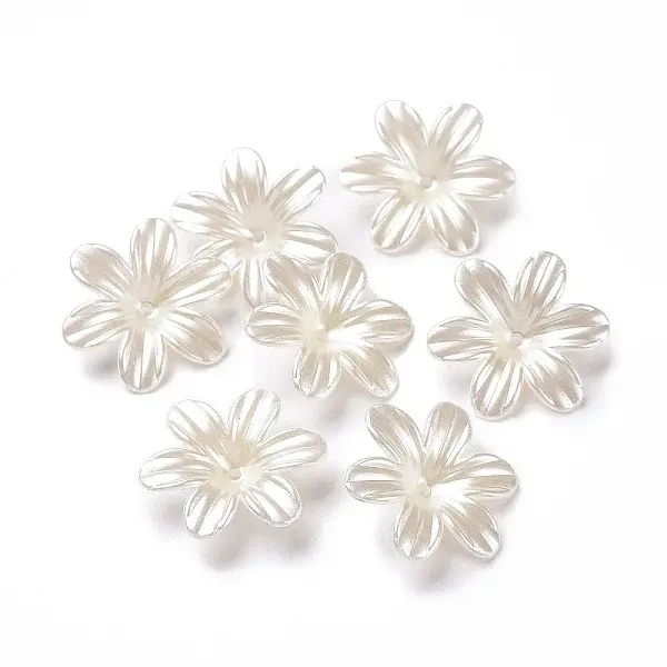 Opaque Acrylic Bead Caps