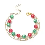 Christmas Double Layer Multi-strand Bracelets