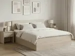 Posteľ SOFIA 160 x 200 cm, dub sonoma Rošt: Bez roštu, Matrac: Matrac SOMMERA 18 cm