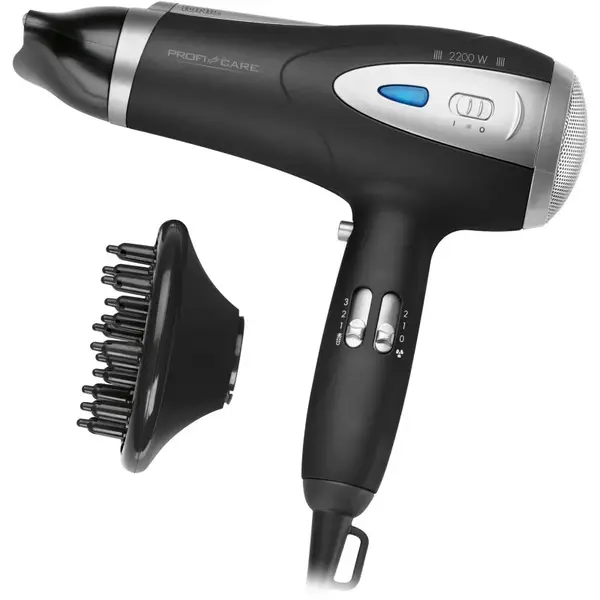ProfiCare HTD 3113 fén na vlasy Black 1 ks