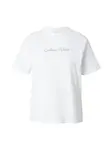 Calvin Klein Jeans Tričko 'CLASSIC'  zelená / marhuľová / biela