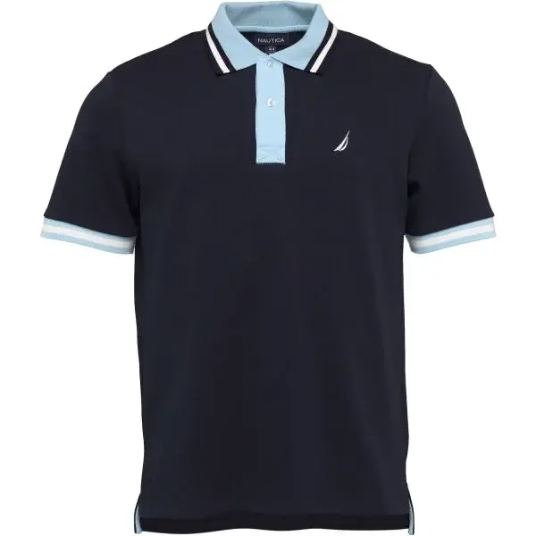 NAUTICA LANGLEY Pánské triko, tmavě modrá, velikost XXL