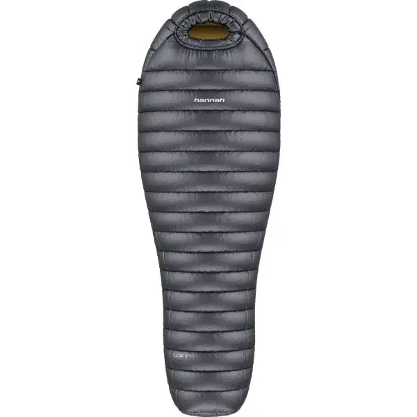 Hannah LOFT 400 Péřový spacák, tmavě šedá, velikost 210 cm - levý zip