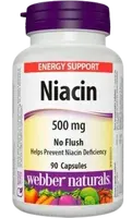 WEBBER NATURALS Niacin 500 mg 90 kapsúl