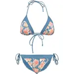 AQUOS TABA Dámské dvoudílné plavky, modrá, velikost