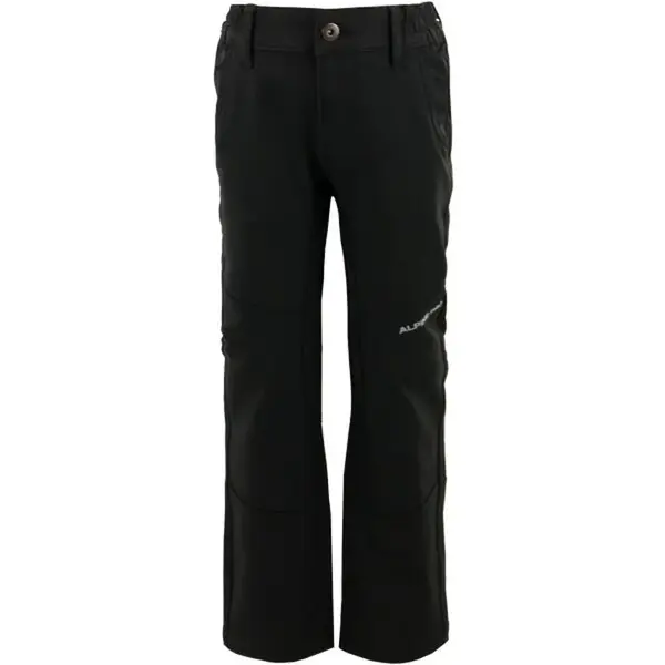 ALPINE PRO HERSO Dětské softshellové kalhoty, černá, velikost 152-158