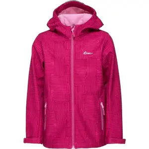 Lewro SINHOU Dívčí softshellová bunda, vínová, velikost 116-122