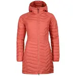 Columbia POWDER LITE MID JACKET Dámská dlouhá zimní bunda, lososová, velikost