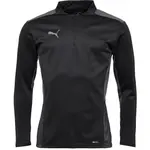 Puma TEAMCUP 1/4 ZIP TOP Pánská tréninková mikina, černá, velikost
