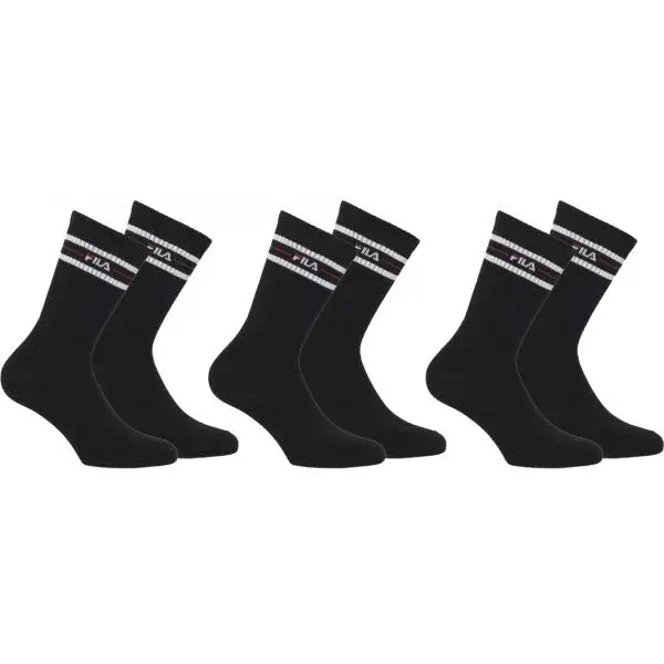Fila LIFESTYLE PLAIN SOCKS Ponožky, černá, velikost 43-46