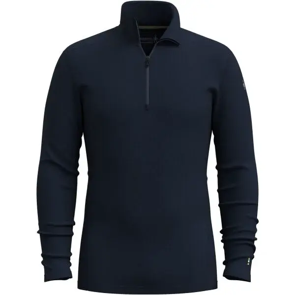 Smartwool CLASSIC THERMAL MERINO BL 1/4 ZIP Pánské termo triko, tmavě modrá, velikost XXL