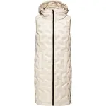 s.Oliver RL OUTDOOR WAISTCOAT Dlouhá vesta s prošíváním, béžová, velikost