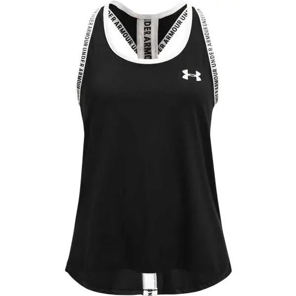 Under Armour KNOCK OUT Dívčí tílko, černá, velikost S