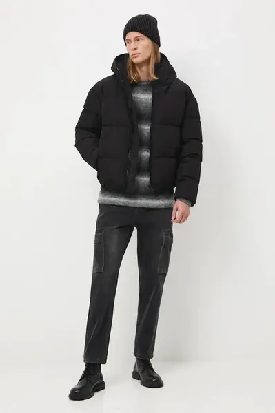 Bavlněné džíny Medicine pánské, černá barva