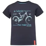 LOAP BOODAR Chlapecké tričko, tmavě modrá, velikost 112-116