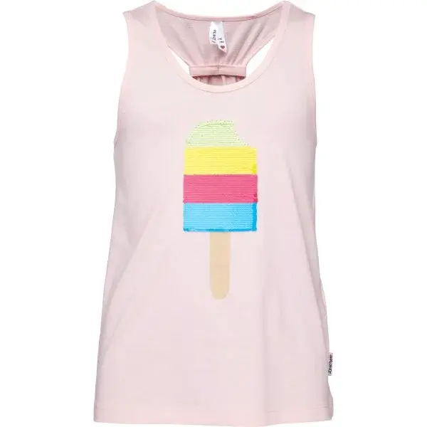 Lewro HILLY Dívčí tílko, růžová, velikost 164-170
